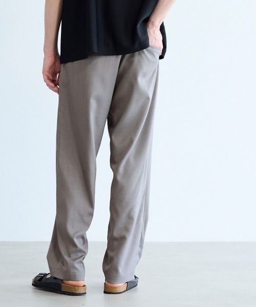 coca（coca）（コカ）の「ポリエステルツイルワンタックテーパードパンツ（スラックス・メンズ・グレー/ブラック・L/XL/M）」の5枚目の写真