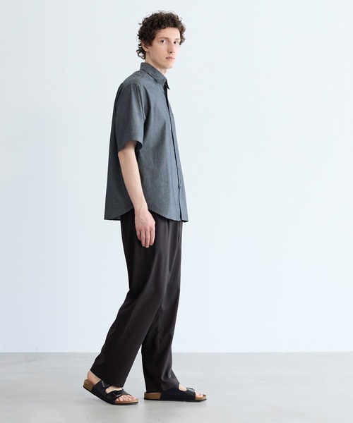 coca（coca）（コカ）の「ポリエステルツイルワンタックテーパードパンツ（スラックス・メンズ・グレー/ブラック・L/XL/M）」の9枚目の写真