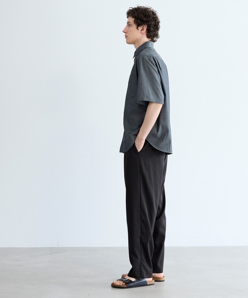coca（coca）（コカ）の「ポリエステルツイルワンタックテーパードパンツ（スラックス・メンズ・グレー/ブラック・L/XL/M）」の12枚目の写真