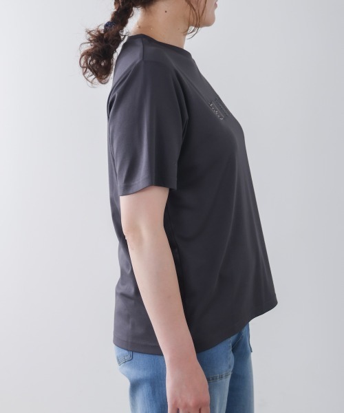 Bou Jeloud(ブージュルード)の「刺しゅうロゴT(Tシャツ/カットソー・レディース・オフホワイト/ブラック/ベージュ・FREE)」の21枚目の写真