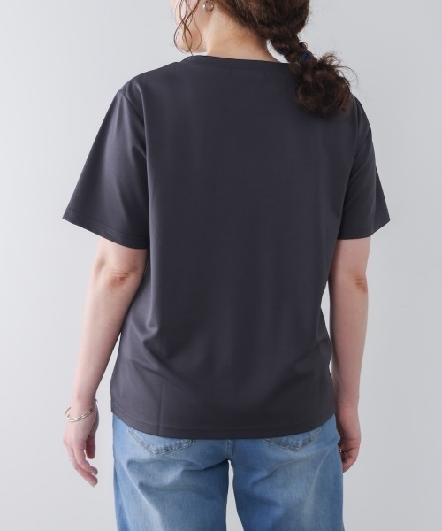 Bou Jeloud(ブージュルード)の「刺しゅうロゴT(Tシャツ/カットソー・レディース・オフホワイト/ブラック/ベージュ・FREE)」の19枚目の写真