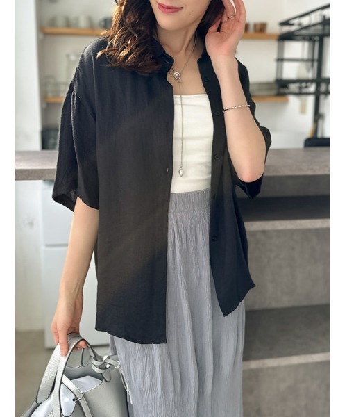 fifth（フィフス）の「【SETUP対応】半袖シャツ（シャツ/ブラウス・レディース・ホワイト/ベージュ/ブラック・M）」の10枚目の写真