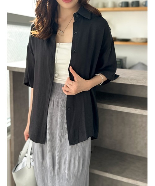 fifth（フィフス）の「【SETUP対応】半袖シャツ（シャツ/ブラウス・レディース・ホワイト/ベージュ/ブラック・M）」の11枚目の写真