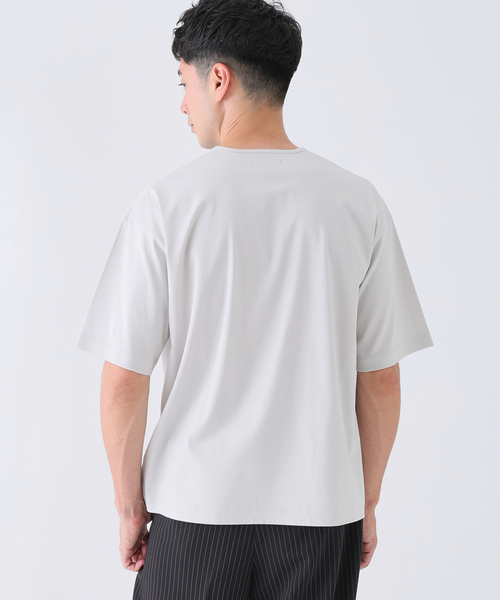 EDIFICE(エディフィス)の「Albini(アルビニ) DEEP LINE ヘンリーネックシャツ(Tシャツ/カットソー・メンズ・オートミール/チャコールグレー/ブラウン/ホワイト/オレンジ・LARGE/SMALL/MEDIUM)」の18枚目の写真