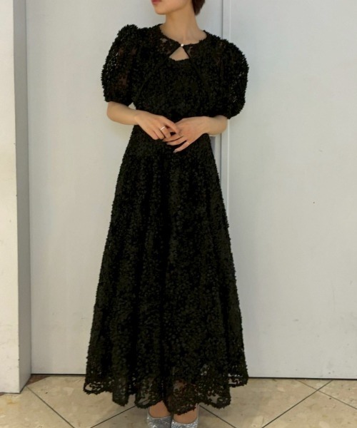 Cupid Heart(キューピッドハート)の「【Cupid Heart】結婚式用!Bloom noirドレス(ドレス・レディース・ブラック/グレー/イエロー・MEDIUM)」の5枚目の写真