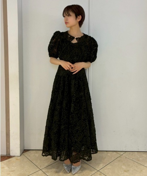 Cupid Heart(キューピッドハート)の「【Cupid Heart】結婚式用!Bloom noirドレス(ドレス・レディース・ブラック/グレー/イエロー・MEDIUM)」の10枚目の写真