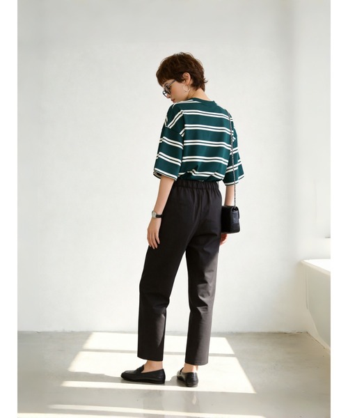 Sew loop(ソーループ)の「綿麻混リラックスストレートパンツ(スラックス・レディース・ブラック/ブラウン/オリーブ・L/M/S)」の17枚目の写真
