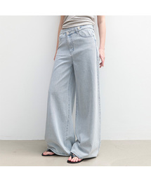 TWO BUTTON SUMMER UNBAL DENIM PANTS (PT-5768)