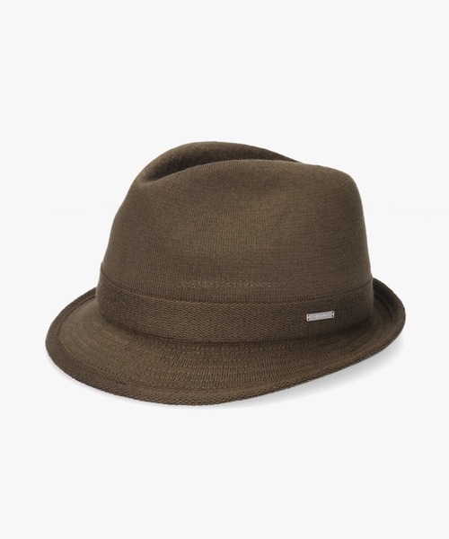 OVERRIDE(オーバーライド)の「OVERRIDE OGC STANDARD KNIT FEDORA / オーバーライド(ハット・メンズ・ブラウン/ダークグレー/ブラック・62cm/58cm/60cm)」の3枚目の写真