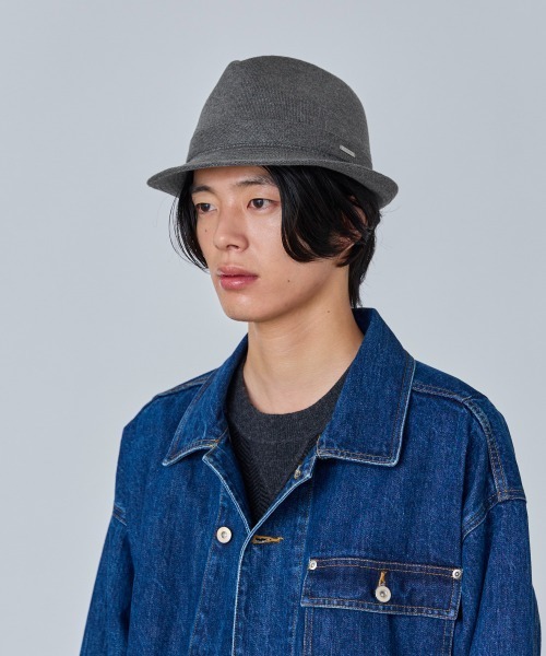 OVERRIDE(オーバーライド)の「OVERRIDE OGC STANDARD KNIT FEDORA / オーバーライド(ハット・メンズ・ブラウン/ダークグレー/ブラック・62cm/58cm/60cm)」の2枚目の写真