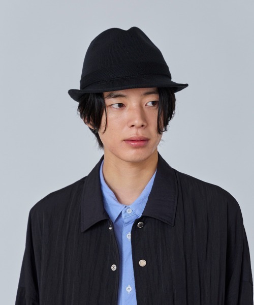 OVERRIDE(オーバーライド)の「OVERRIDE OGC STANDARD KNIT FEDORA / オーバーライド(ハット・メンズ・ブラウン/ダークグレー/ブラック・62cm/58cm/60cm)」の1枚目の写真