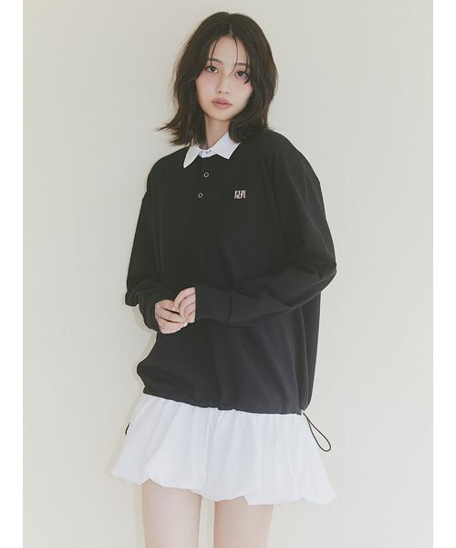 FURFUR(ファーファー)の「【WEB限定カラー】ドッキングラガースウェットワンピース(ワンピース・レディース・グレー/ネイビー/ブラック/その他・F)」の1枚目の写真