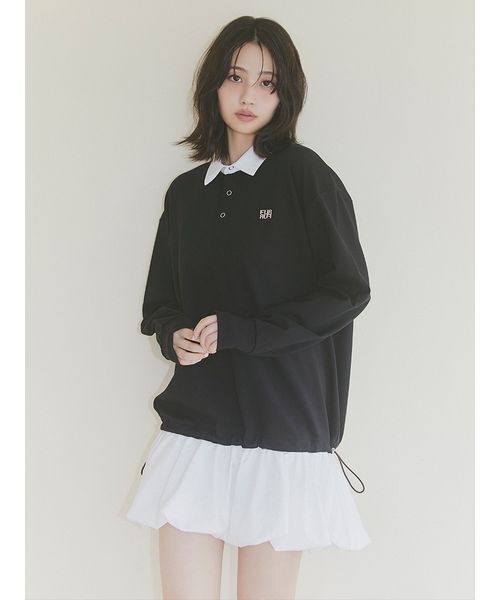 FURFUR(ファーファー)の「【WEB限定カラー】ドッキングラガースウェットワンピース(ワンピース・レディース・グレー/ネイビー/ブラック/その他・F)」の5枚目の写真