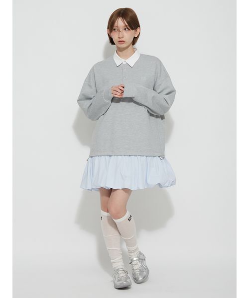 FURFUR(ファーファー)の「【WEB限定カラー】ドッキングラガースウェットワンピース(ワンピース・レディース・グレー/ネイビー/ブラック/その他・F)」の9枚目の写真