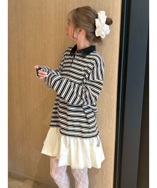 FURFUR(ファーファー)の「【WEB限定カラー】ドッキングラガースウェットワンピース(ワンピース・レディース・グレー/ネイビー/ブラック/その他・F)」の17枚目の写真