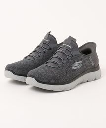 【SKECHERS】スケッチャーズ SLIP-INS:SUMMITS - KEY PACE(スリップインズ:サミッツ - キー ペース)バンジーレーススリッポンスニーカー 232469W ワイドフィット