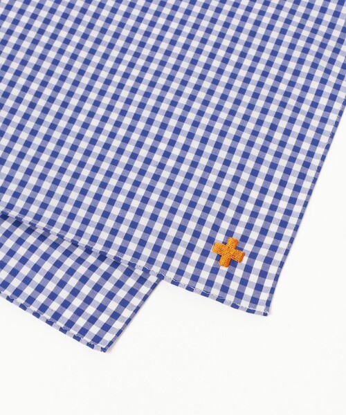BEAMS PLUS(ビームスプラス)の「Handkerchief Gingham(ハンカチ/ハンドタオル・メンズ・ブラック/ブルー/レッド・ONE SIZE)」の6枚目の写真