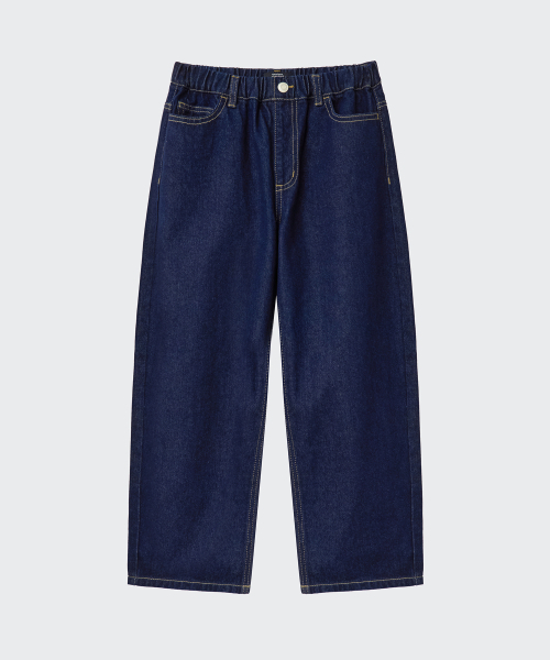 MUSINSA STANDARD KIDS（ムシンサスタンダードキッズ）の「カーブデニムパンツ [ディープインディゴ]（デニムパンツ・レディース・その他・120/130/140/150/160）」の9枚目の写真
