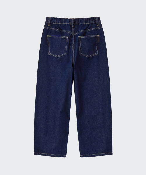 MUSINSA STANDARD KIDS（ムシンサスタンダードキッズ）の「カーブデニムパンツ [ディープインディゴ]（デニムパンツ・レディース・その他・120/130/140/150/160）」の8枚目の写真
