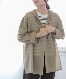 FORK&SPOON シアーフーディーシャツ
