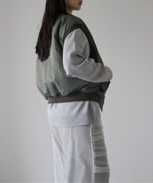 model：164cm. 着用サイズ：FREE