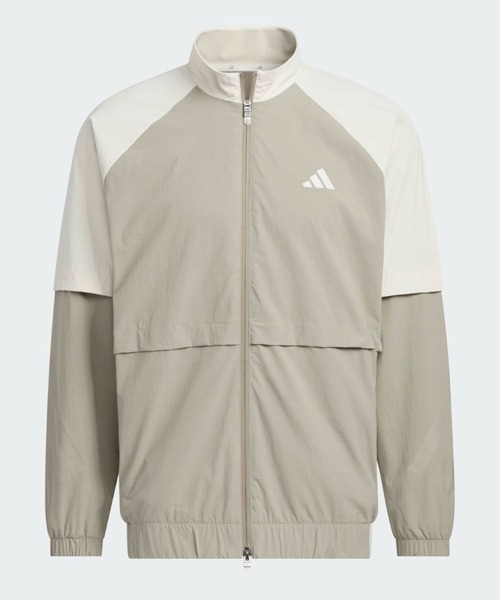 adidas(アディダス)の「トラック フルジップ ジャケット【adidas Golf/アディダスゴルフ】(ブルゾン・メンズ・ベージュ・SMALL/MEDIUM/LARGE/X-LARGE/XX-LARGE)」の4枚目の写真
