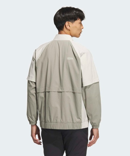 adidas(アディダス)の「トラック フルジップ ジャケット【adidas Golf/アディダスゴルフ】(ブルゾン・メンズ・ベージュ・SMALL/MEDIUM/LARGE/X-LARGE/XX-LARGE)」の2枚目の写真