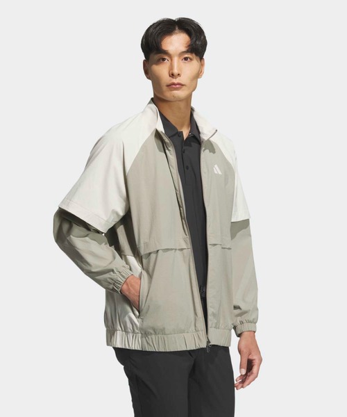 adidas(アディダス)の「トラック フルジップ ジャケット【adidas Golf/アディダスゴルフ】(ブルゾン・メンズ・ベージュ・SMALL/MEDIUM/LARGE/X-LARGE/XX-LARGE)」の3枚目の写真