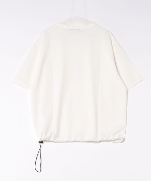 VIBGYOR(ヴィブジョー)の「【Bls】 【ZM】【Bling Leads】梨地ドローコードTEE(BL)(Tシャツ/カットソー・メンズ・ブルー系その他/ブラック/オフホワイト・LARGE/MEDIUM)」の5枚目の写真