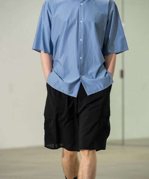 CITY TOKYO（シティトウキョウ）の「【CITY TOKYO/シティートーキョー】Cool-flex カーゴショーツ（その他パンツ・メンズ・カーキ/ブラック・1/2）」の3枚目の写真