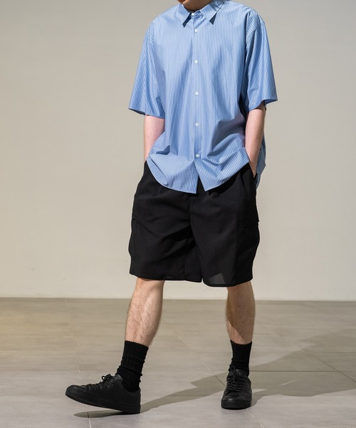 CITY TOKYO（シティトウキョウ）の「【CITY TOKYO/シティートーキョー】Cool-flex カーゴショーツ（その他パンツ・メンズ・カーキ/ブラック・1/2）」の6枚目の写真