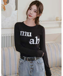 ドットスターパッチ 長袖Tシャツ [ブラック]