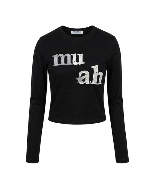 muahmuah（ムーアムーア）の「ドットスターパッチ 長袖Tシャツ [ブラック]（Tシャツ/カットソー・レディース・その他・FREE）」の11枚目の写真
