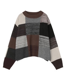 COLOR BLOCK KNIT / ニットプルオーバー