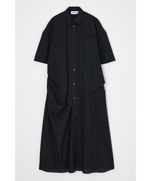 wide tuck shirt dress