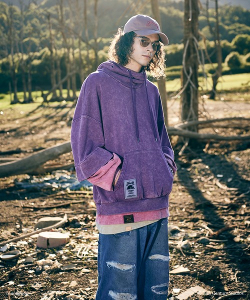 glamb(グラム)の「Tri Layered Hoodie / トライレイヤードフーディ(パーカー・メンズ・ブラック/ブルー/パープル・S/M/L)」の4枚目の写真
