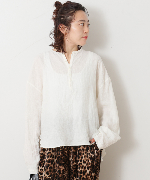JOURNAL STANDARD LUXE(ジャーナルスタンダード ラックス)の「MATEY's ヘンリーシャツ(シャツ/ブラウス・レディース・アイボリー/ホワイト・FREE)」の21枚目の写真