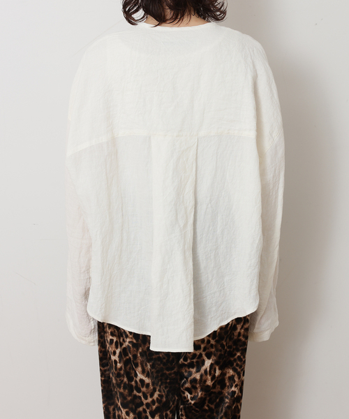 JOURNAL STANDARD LUXE(ジャーナルスタンダード ラックス)の「MATEY's ヘンリーシャツ(シャツ/ブラウス・レディース・アイボリー/ホワイト・FREE)」の7枚目の写真