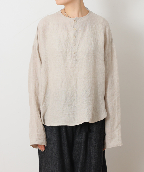 JOURNAL STANDARD LUXE(ジャーナルスタンダード ラックス)の「MATEY's ヘンリーシャツ(シャツ/ブラウス・レディース・アイボリー/ホワイト・FREE)」の6枚目の写真