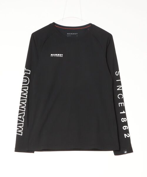 Mammut(マムート)の「【速乾】QD ロゴプリント ロングスリーブ Tシャツ AF ウィメン / QD Logo Print Longsleeve T-shirts AF Women(Tシャツ/カットソー・レディース・ブラック/ホワイト/ブラック系その他・LARGE/MEDIUM/X-LARGE/SMALL)」の1枚目の写真