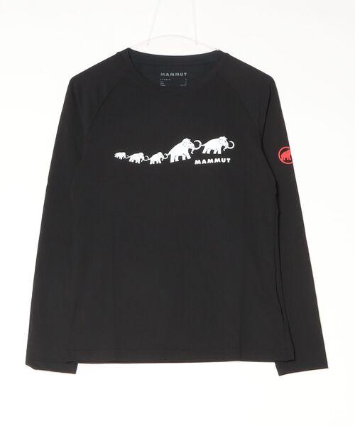 Mammut(マムート)の「【速乾】QD ロゴプリント ロングスリーブ Tシャツ AF ウィメン / QD Logo Print Longsleeve T-shirts AF Women(Tシャツ/カットソー・レディース・ブラック/ホワイト/ブラック系その他・LARGE/MEDIUM/X-LARGE/SMALL)」の3枚目の写真