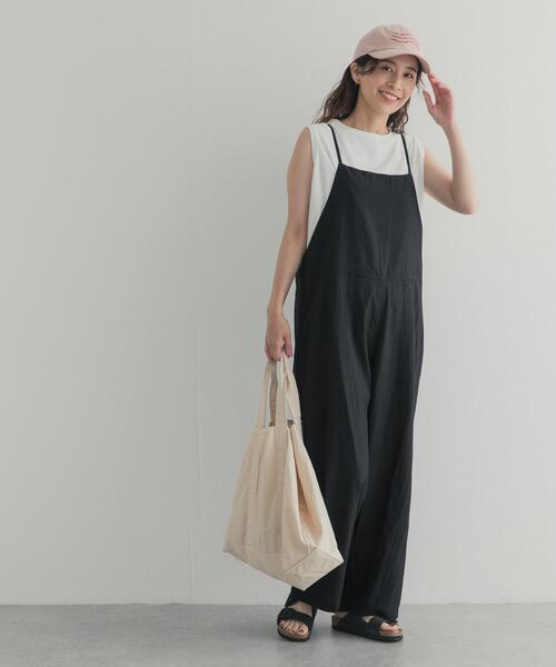 URBAN RESEARCH DOORS(アーバンリサーチドアーズ)の「撥水キャミオールインワン(その他パンツ・レディース・ブラック・MEDIUM/SMALL)」の9枚目の写真