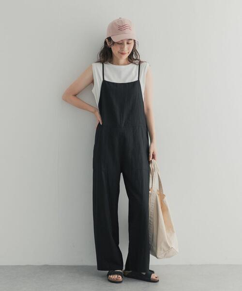 URBAN RESEARCH DOORS(アーバンリサーチドアーズ)の「撥水キャミオールインワン(その他パンツ・レディース・ブラック・MEDIUM/SMALL)」の2枚目の写真