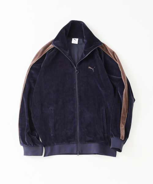 PUMA(プーマ)の「《追加カラー》PUMA / プーマ 別注 ”T7” ベロア トラックジャケット(その他トップス・メンズ・ネイビー・LARGE/MEDIUM)」の3枚目の写真