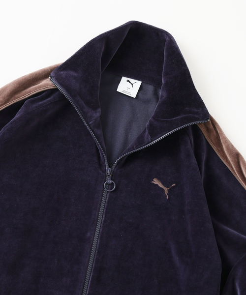 PUMA(プーマ)の「《追加カラー》PUMA / プーマ 別注 ”T7” ベロア トラックジャケット(その他トップス・メンズ・ネイビー・LARGE/MEDIUM)」の4枚目の写真