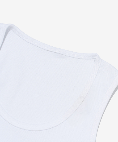 CARGOBROS FOR WOMAN(カーゴブロスフォーウィメン)の「ミニマルヴィンテージフラッグカーゴスリムフィットスリーブレス(ホワイト)(Tシャツ/カットソー・レディース・その他・FREE)」の2枚目の写真