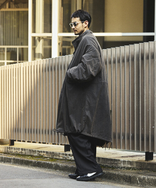 FREAK'S STORE(フリークスストア)の「フェード加工 3WAY M-65 ライナーセットモッズコート/コート&キルティングライナーセット/2枚セット(モッズコート・メンズ・ブラック/ブラウン/オリーブ・SMALL/MEDIUM/LARGE)」の11枚目の写真
