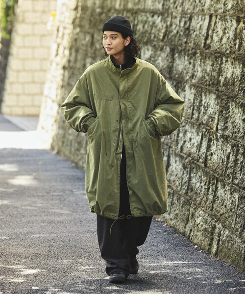 FREAK'S STORE(フリークスストア)の「フェード加工 3WAY M-65 ライナーセットモッズコート/コート&キルティングライナーセット/2枚セット(モッズコート・メンズ・ブラック/ブラウン/オリーブ・SMALL/MEDIUM/LARGE)」の17枚目の写真