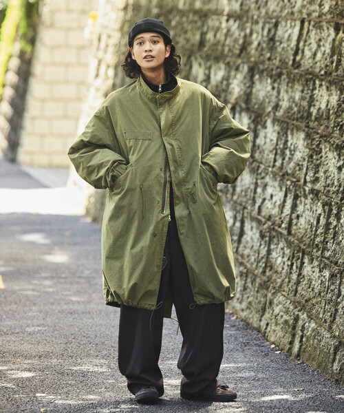 FREAK'S STORE(フリークスストア)の「フェード加工 3WAY M-65 ライナーセットモッズコート/コート&キルティングライナーセット/2枚セット(モッズコート・メンズ・ブラック/ブラウン/オリーブ・SMALL/MEDIUM/LARGE)」の18枚目の写真