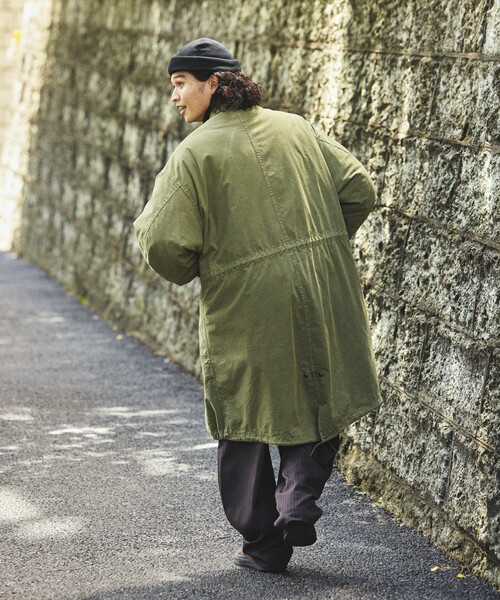 FREAK'S STORE(フリークスストア)の「フェード加工 3WAY M-65 ライナーセットモッズコート/コート&キルティングライナーセット/2枚セット(モッズコート・メンズ・ブラック/ブラウン/オリーブ・SMALL/MEDIUM/LARGE)」の19枚目の写真